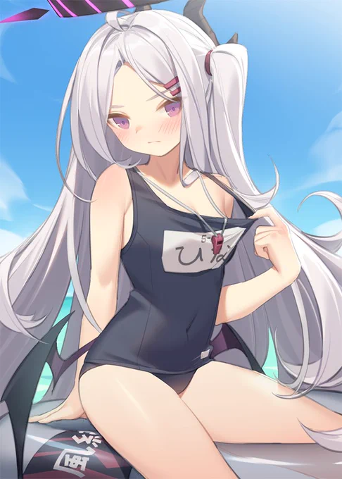 水着ヒナ
#ブルアカ 