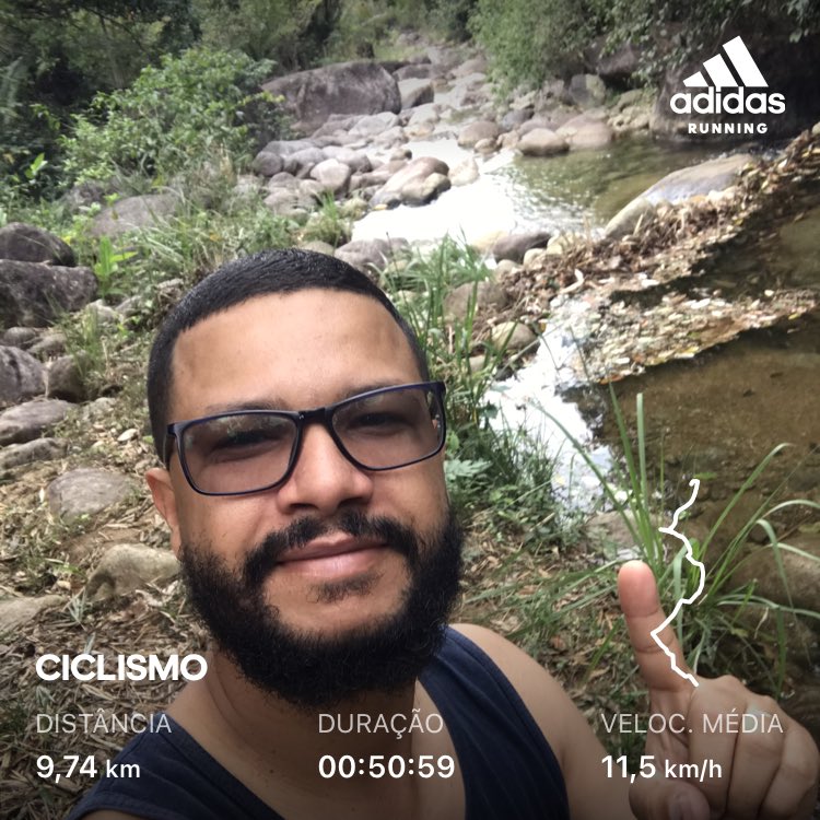 Hoje fomos de ciclismo até o meu velho e antigo Rio D’ouro!