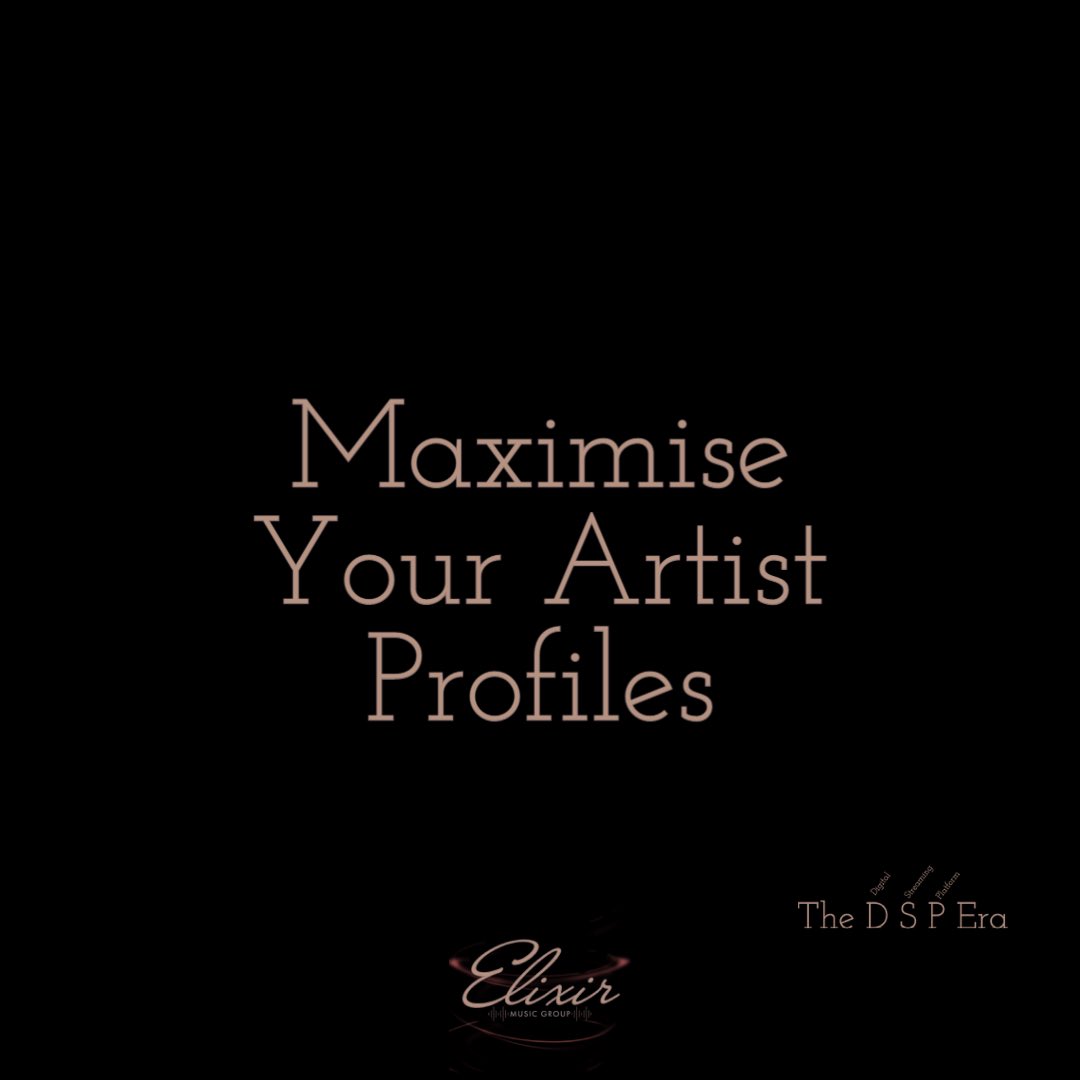 ElixirMusicGrp's tweet photo. Be active! Where you can,create your own multi-genre playlists, especially with #Spotify! Add an up to date bio, image &amp; show/tour dates too. #Socialmedia followers are of course important, but followers on your #artist profiles where your #music is consumed are equally important https://t.co/hyfvFTYRsZ