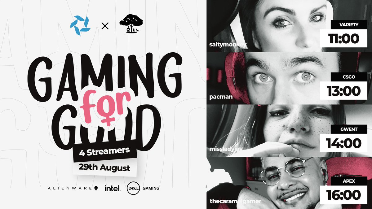 In celebration of Women’s month, our #bvdstreams team will be hosting a live #charitydrive to raise funds for the Frida Hartley Foundation for Women and Children! 

Tune in and feel free to donate towards a great cause 💙

Let’s #bringthebravado #bvdXalienware 🥑