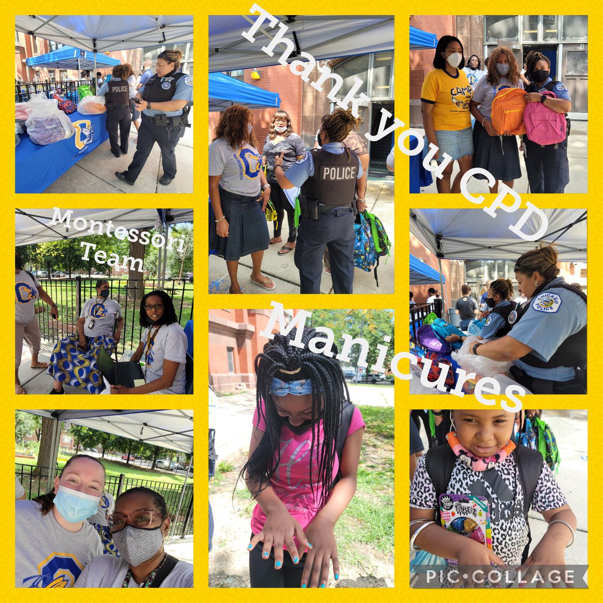 miller_educator's tweet photo. We Are Relentlessly Pursuing Excellence as we Continue Caring About Making Progress at Oglesby. At our Back to School Bash we gave away backpacks, uniforms, school supplies, haircuts, and even manicures. @ChiPubSchools @CPSNetwork11 #equippedtoWIN https://t.co/Kz3gFHSux1