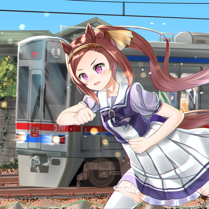 #ハーフアニバーサリーだからお気に入りのウマ娘イラストを見てくれ 