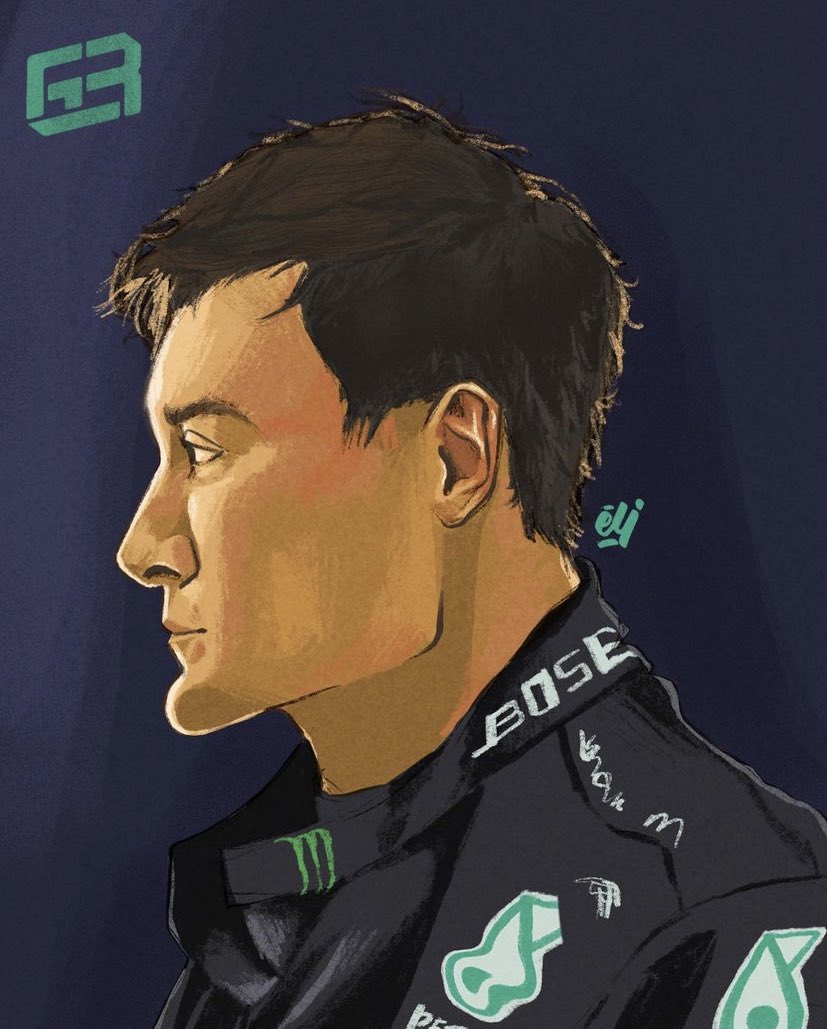 formueli's tweet photo. THAT’S A P2!!! NOW I CAN ACTUALLY SEE GEORGE IN MERC EXTREMELY CLEARLY #f1art  #ArtistOnTwitter https://t.co/XDqkOu95WR