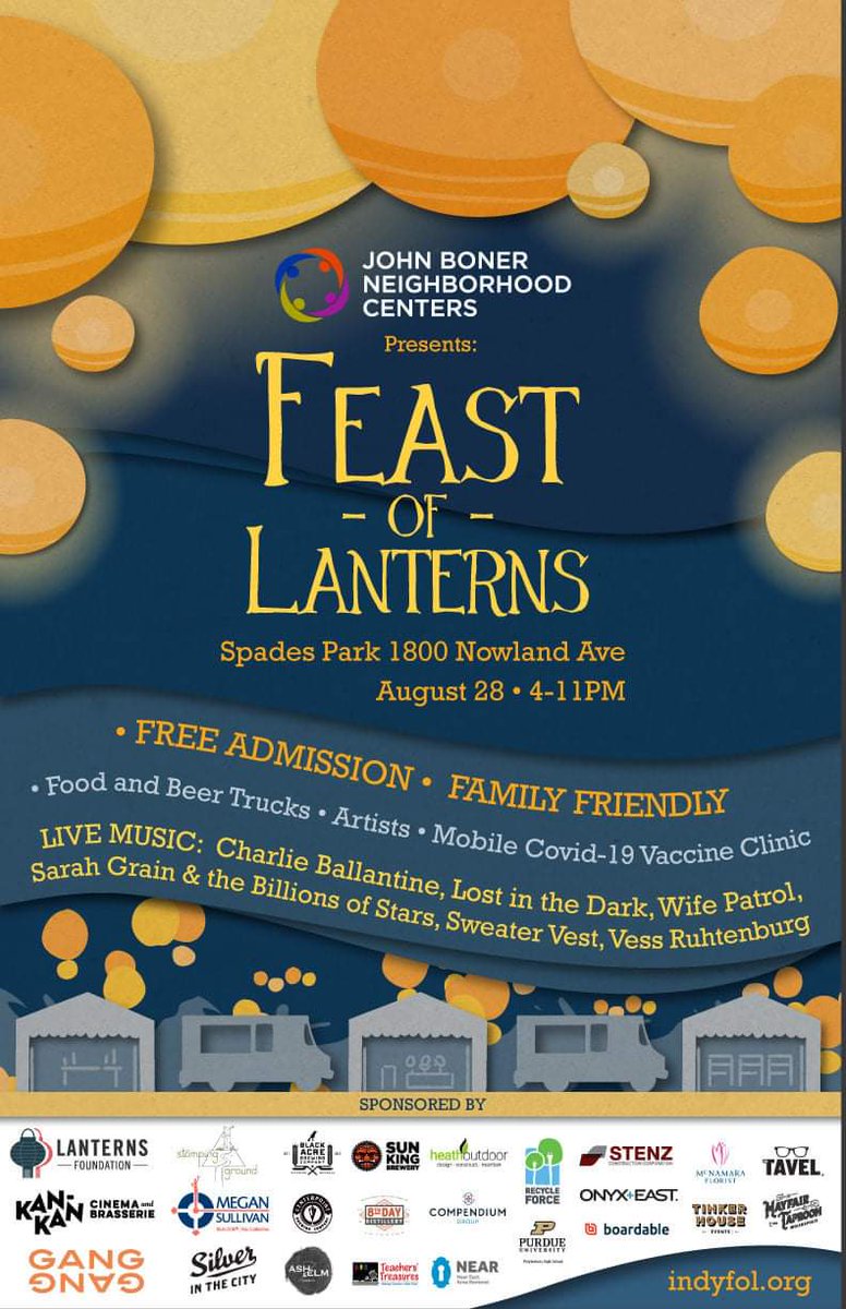 Today is the day!! We are so excited to spend the evening at <a href="/IndyFOL/">Indy Feast of Lanterns</a> in Spades Park which is conveniently right around the corner from our tap room! Need a break from the heat? Stop by and see us before or after this historic #NearEastSideIndy event!