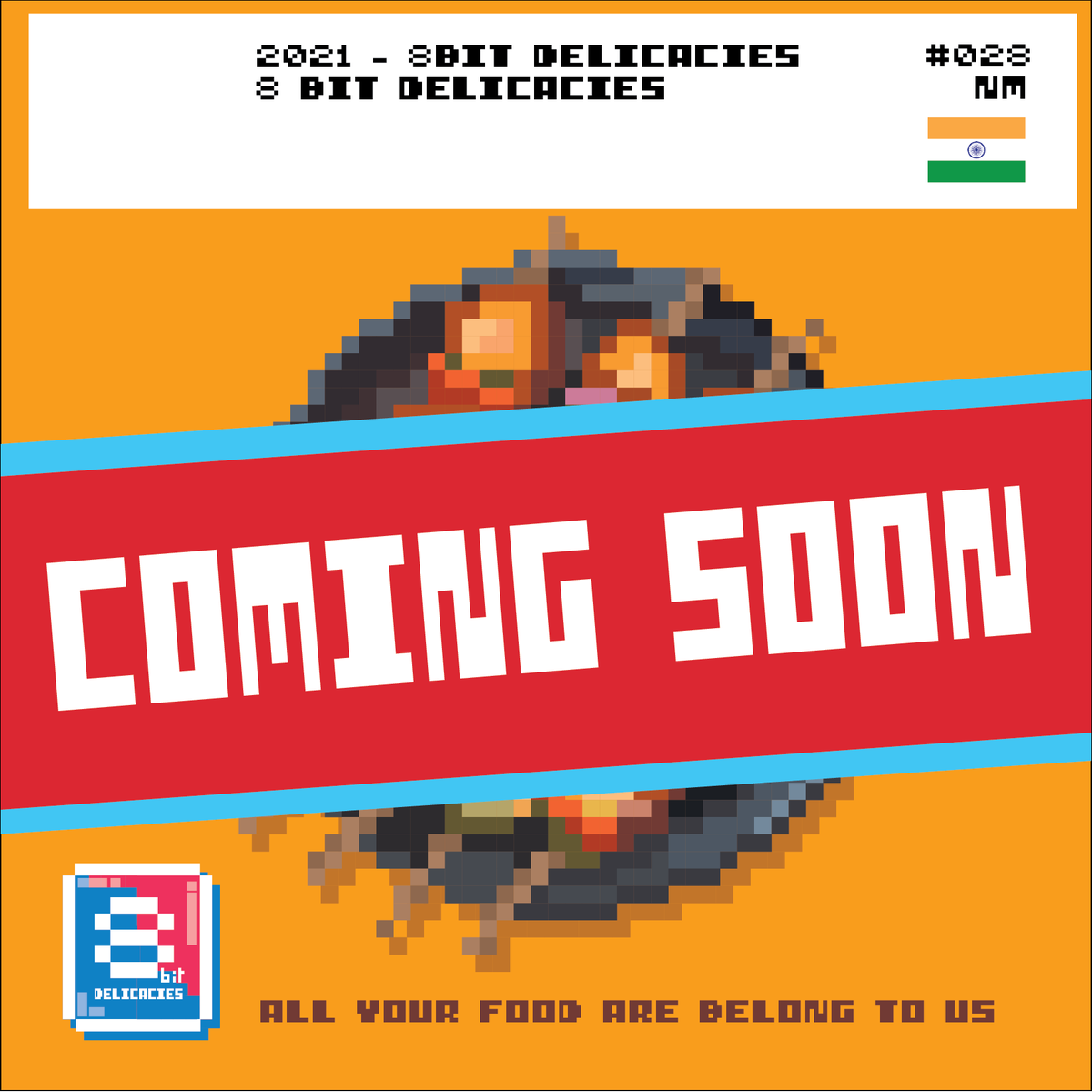 Trairongb's tweet photo. Dropping monday #indiandelicacies #indianfood #nFT #8bitdelicacies @8bitdelicacies #foodaroundtheworld #collectyourfavouritedishes https://t.co/UrUwkREHNz