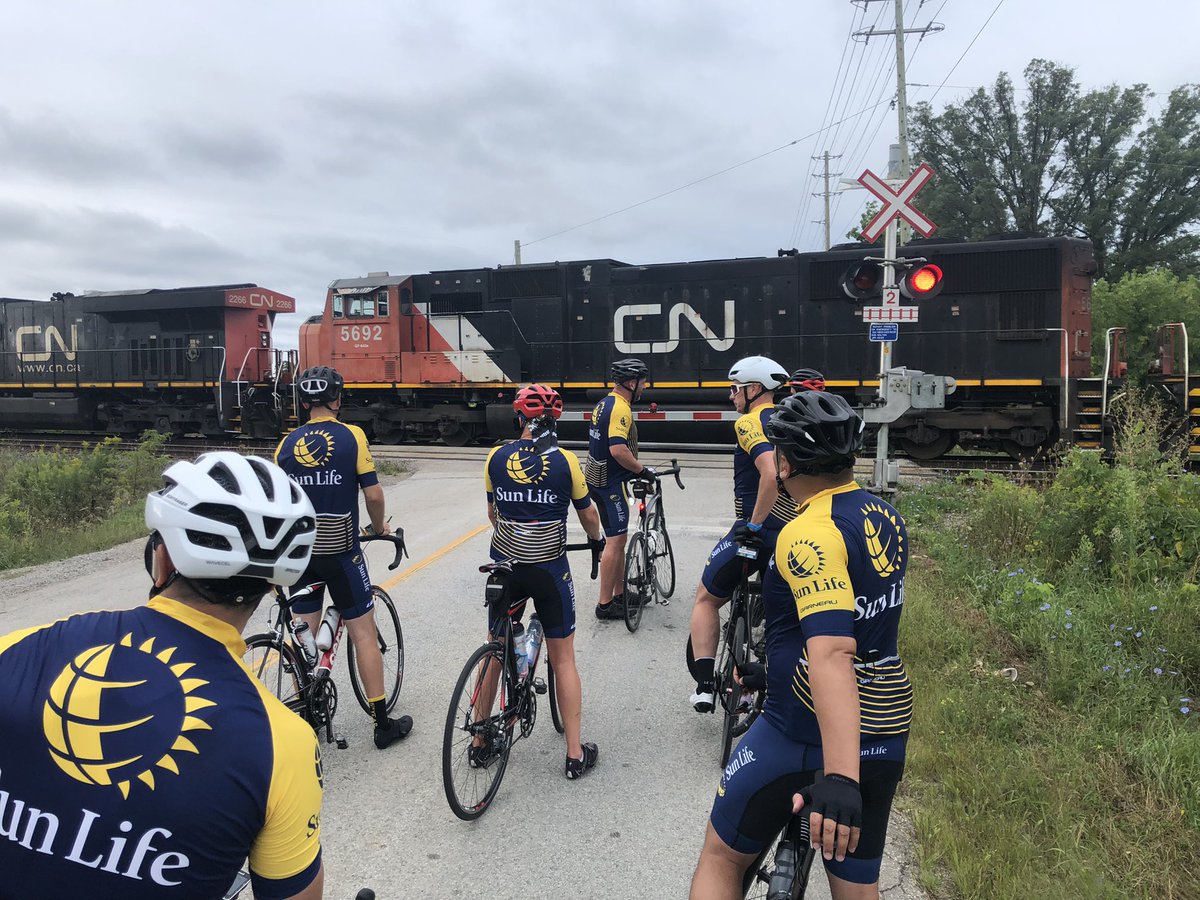 d_rackus's tweet image. Good excuse for a break!  🚂 #TheRide2Conquer @SunLife