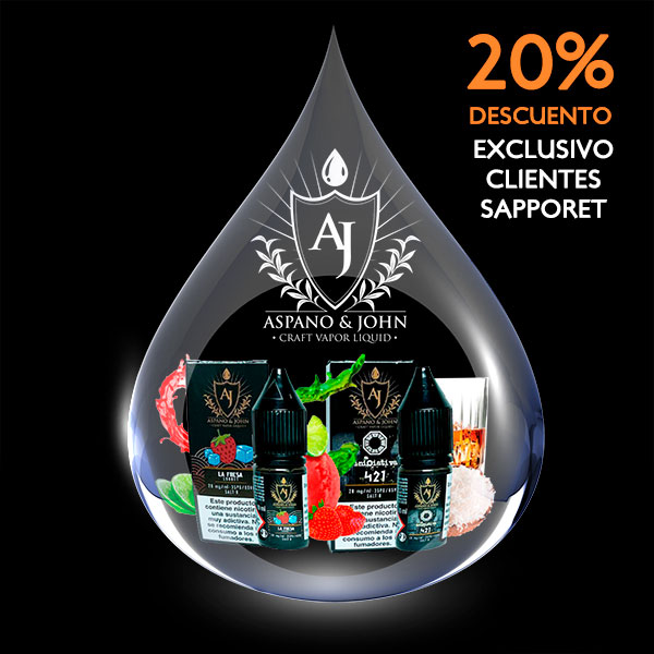 sapporet's tweet photo. ¡¡Atención vapers!! Tenemos el 20% de descuento en Sales de nicotina 'Aspano &amp; John' 
https://t.co/wb5zWthIHM https://t.co/839CAEyVRl