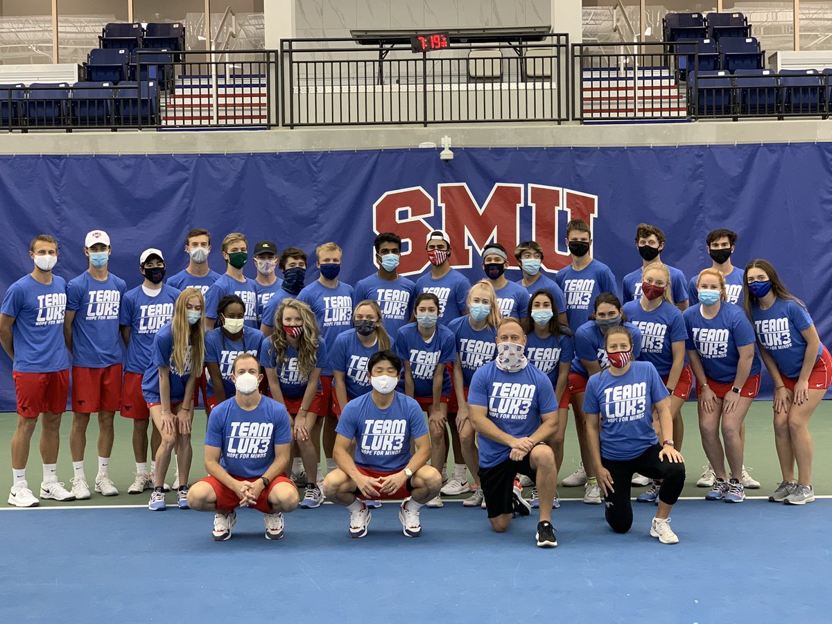 SMUMTennis's tweet photo. Luke’s Legacy will continue. Thank you for inspiring so many. @TeamLukeHFM @TimSiegelTTU https://t.co/3i3LZ4oQSp