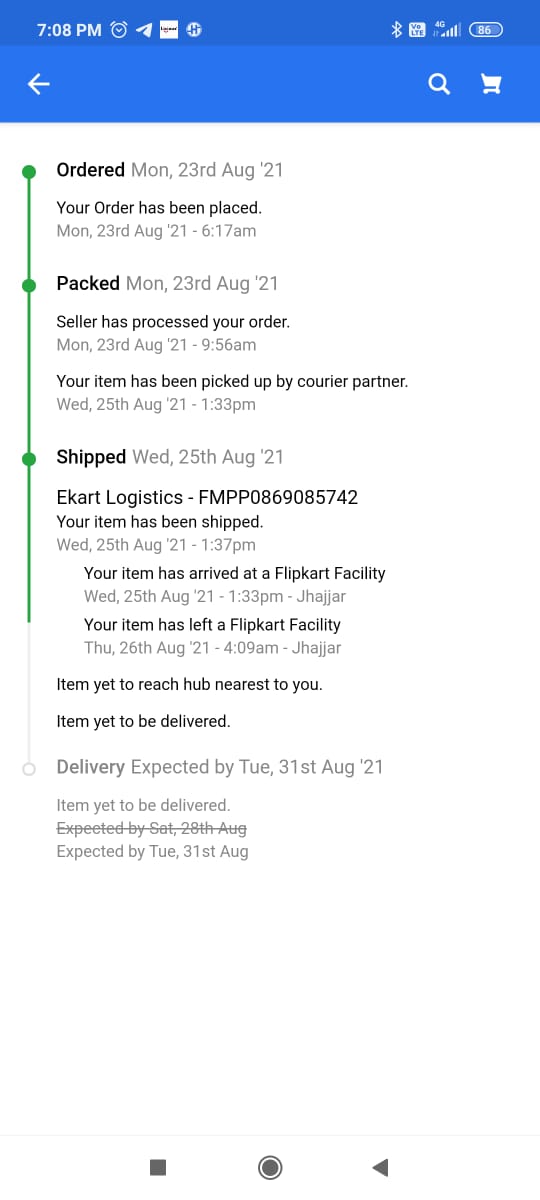LOnLyAbBy's tweet photo. #Flipkart I ordered dress and jewel set for my son for krishna janmashtami. But expected delivery date is keep on changing and latest date is after the festival which is useless for me. Kindly look into this and deliver before 30th. https://t.co/9Z8vencrbz