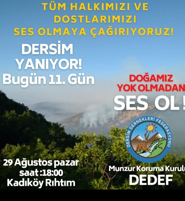 Hepimiz Dersim için sokaklara iniyoruz