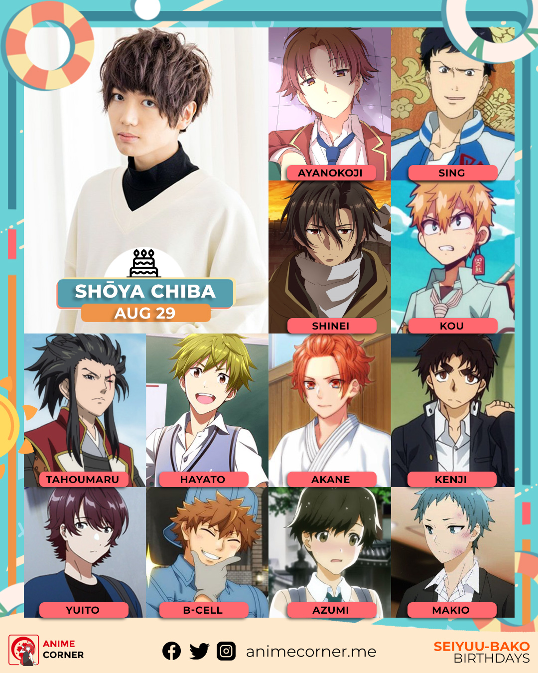 Seiyuu - Seiyuu X Anime Character Kiyotaka Ayanokōji CV