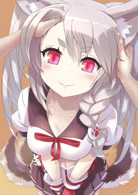 #これでフォロワーさん増えました
耳さわられてるやつ😳 