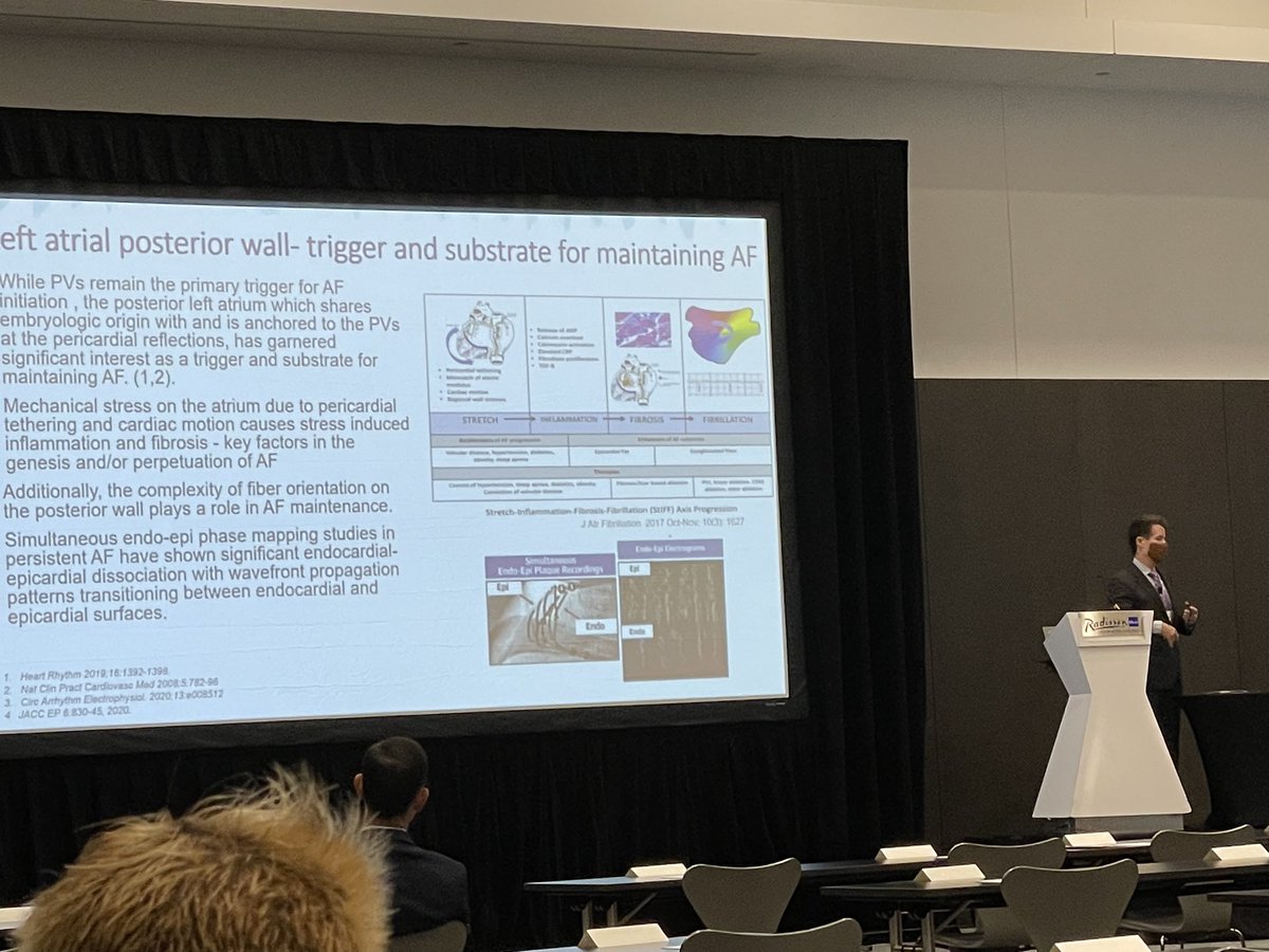 AtriCureCEO's tweet photo. #CASTAF: @DavidBDelurgio discussing the benefits of targeting the posterior wall for #patients with longstanding persistent #Afib #Epeeps https://t.co/umIO6MGm9l