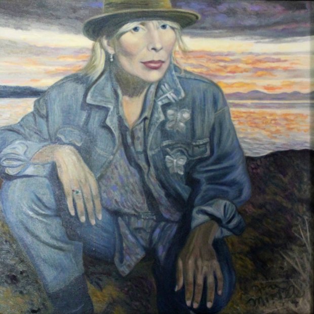 Musician and artist Joni Mitchell's self-portrait #WomensArt