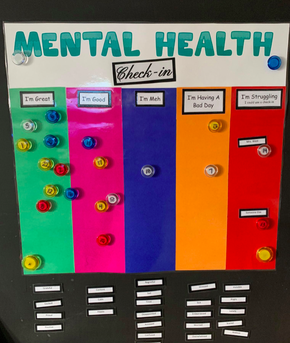 With some magnets and anonymous numbers, T Mrs. West checks in with each of her Ss' mental health needs! ✨

How do you foster #SEL in your classroom? #TeacherTwitter #edchat