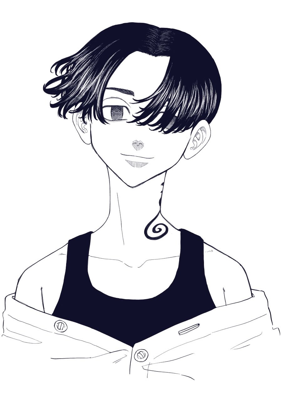 東京りリベンジャーズ　マイキー闇落ちリペイント 闇堕ちマイキー - ibisPaint