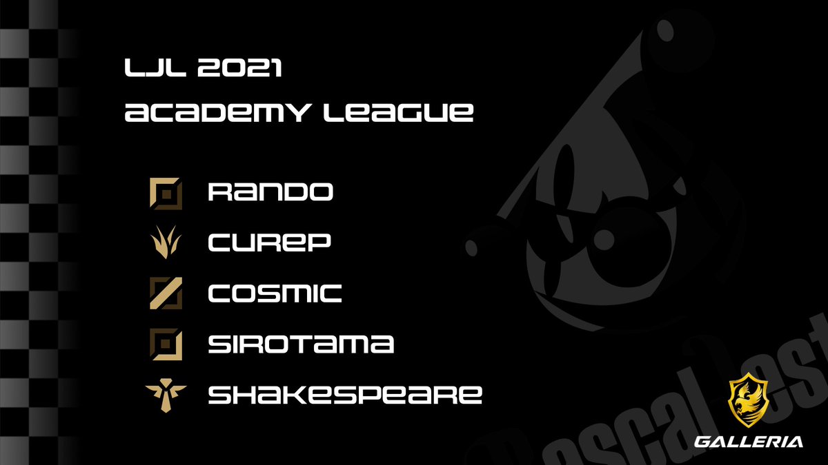 LJL 2021 アカデミーリーグ
Rascal Jesterロスター発表🤡

TOP : <a href="/randomark_ts/">らんど</a>
JG : @Curep7
MID : <a href="/hiikun1117/">ひぃくん</a>
ADC : @_Downset
SUP : <a href="/miyu00tomo/">大友美有/ Shakespeare</a>

8月30日から始まる新星たちの戦い
ご声援をよろしくお願いします!

#RJLoL #RJWIN