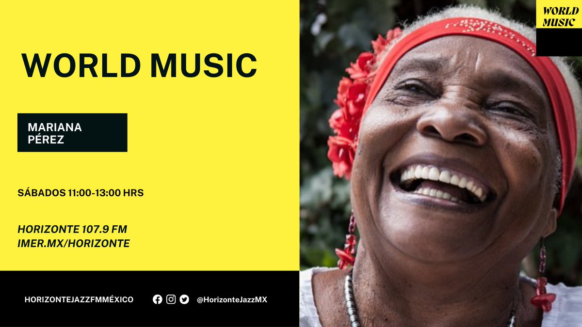 ¡Sábado de música del mundo en <a href="/HorizonteJazz/">Horizonte 107.9 FM</a> ! A las 11:00 horas estrenamos temas de #JavierLimón, #PetronaMartínez, #Jupiter&amp;Okwess y algunas otras joyas de catálogo.
<a href="/lamarianap/">Mariana Pérez</a>  te espera para derribar fronteras musicales en el 107.9 fm  o en línea en imer.mx/horizonte