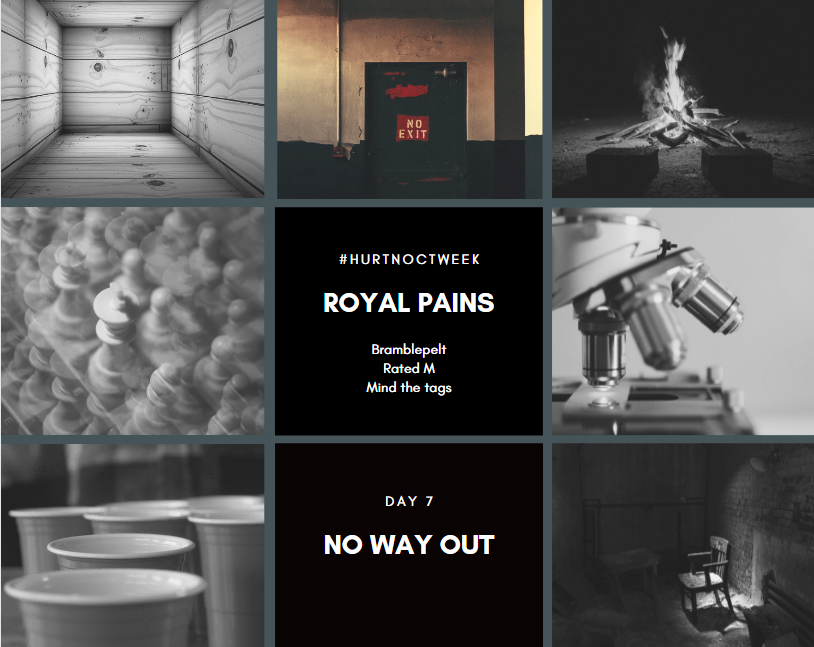 Day 7 of #HurtNoctWeek2021 is 'no way out'!

It's done, 7 stories in 7 days! Yeehaw!

archiveofourown.org/works/33413191…