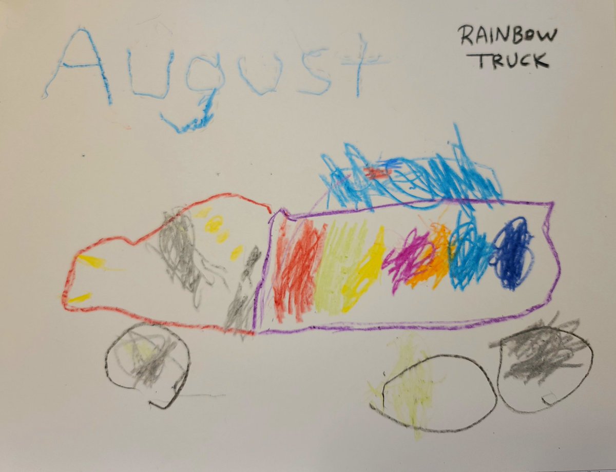 MrsStanleyArt's tweet photo. August's first "art show" at the Children's Museum. He entered the "Big Truck Day" art contest and he decided to make a #rainbowtruck. So much fun for him! He loved seeing the real life big trucks and visiting the museum! π #firstartshow #childrensmuseumofsaratoga #bigtruckday https://t.co/ZZoJinjiqn