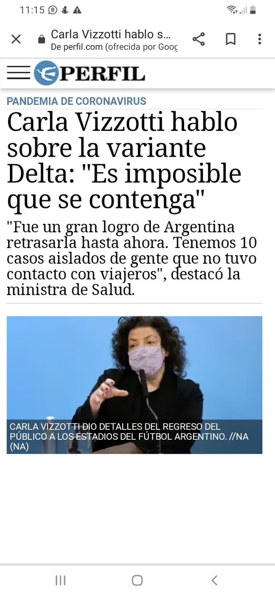 Ya están anunciando que la variante #Delta llegaría a fines de septiembre.
Y nosotros todavía después de #18mesesenelolvido suplicando AYUDA y APERTURA!!!!
<a href="/alferdezprensa/">Alberto Fernández Prensa</a>
<a href="/carlavizzotti/">Carla Vizzotti</a> <a href="/GuillermoRabi/">Guille Rabinovich</a> <a href="/Carli_Bianco/">Carli Bianco</a> <a href="/CostaAugusto9/">Augusto Costa</a> <a href="/Kicillofok/">Axel Kicillof</a>