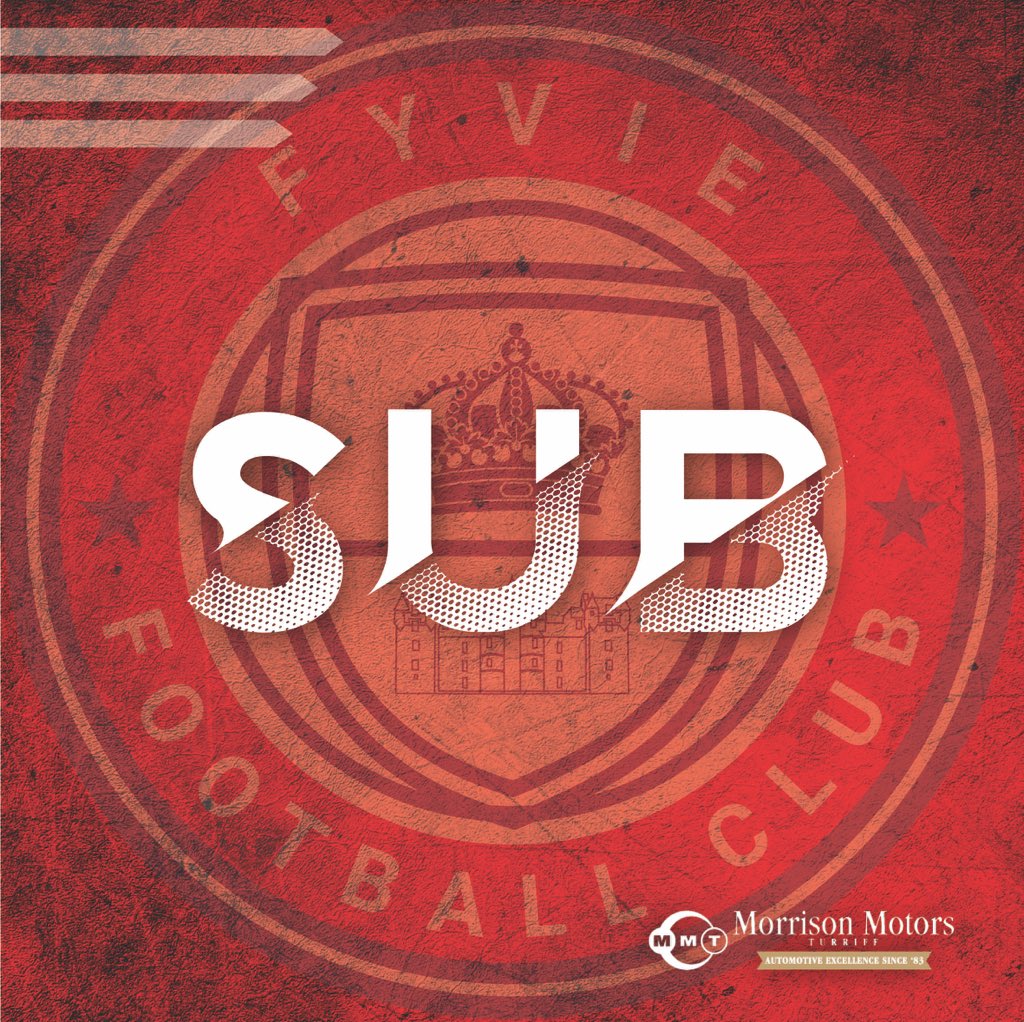 78’ Substitution 

OFF- Gary Massie &amp; Rory McKinnon

ON- Michael Third &amp; Jamie Marshall