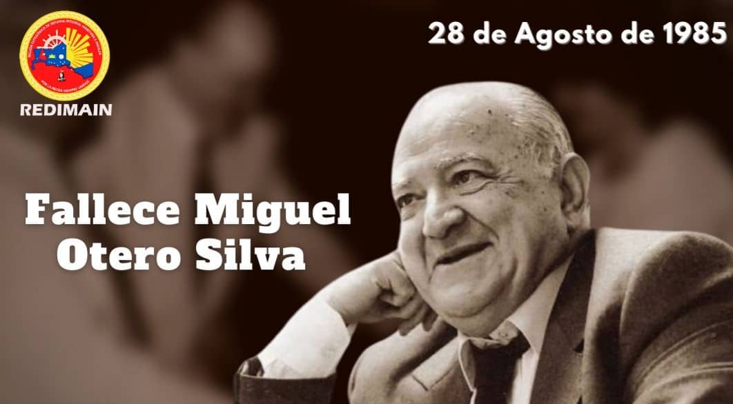 #28Ago ⏩ Hoy conmemoramos 36 años de la siembra de Miguel Otero Silva gran poeta novelista y periodista venezolano, quién luchó por los estudiantes activamente, consolidando la fuerza y la unión de nuestra Patria.

#DesplieguePorLluvias