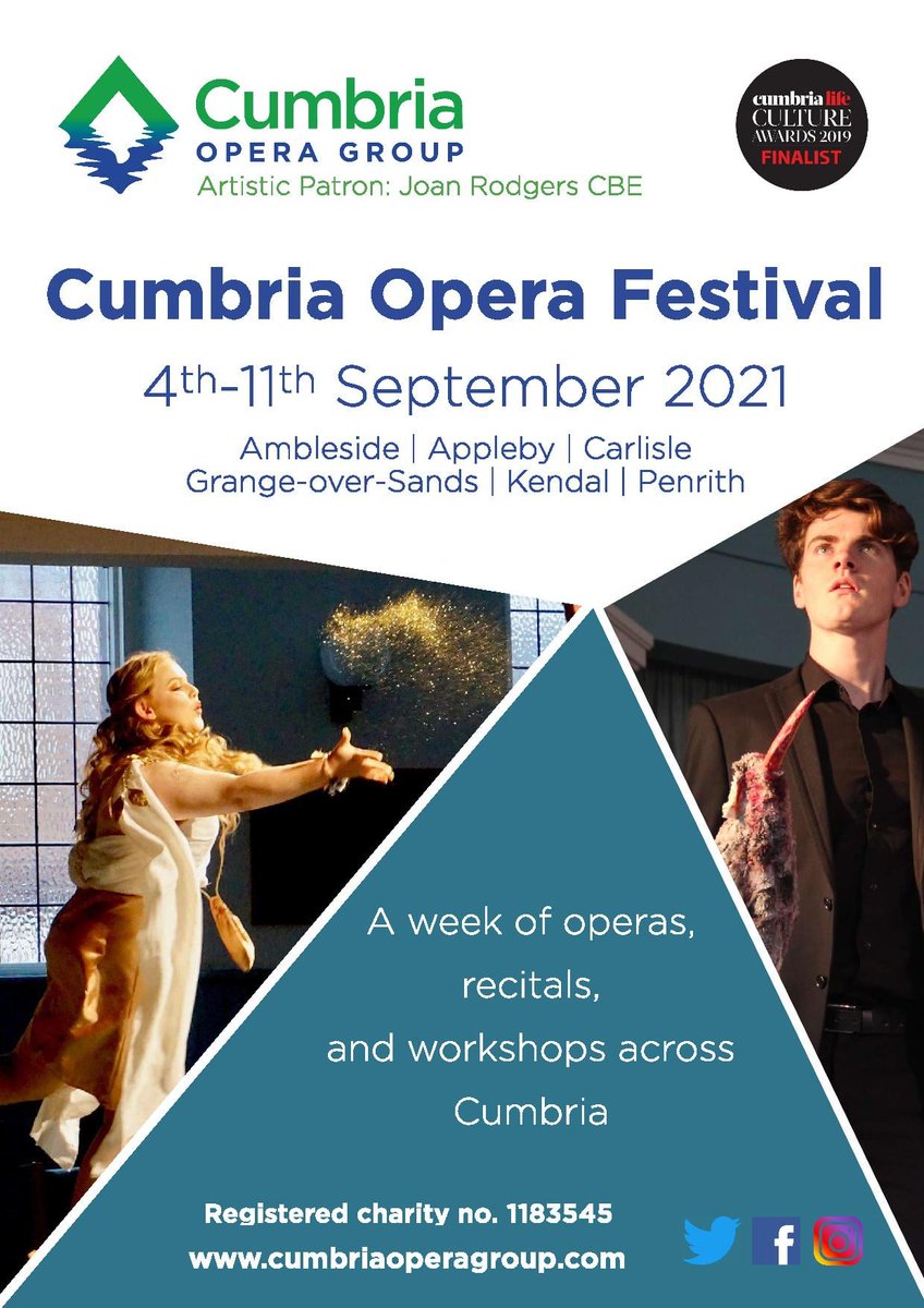 DiscoverCarlisl's tweet image. The #2021 @cumbriaopera #Festival is the first #event of its kind: a week of #music, #theatre, and #education in one of the most beautiful areas in the world. Two of the #events will take place within #Carlisle.

For full details visit their website at cumbriaoperagroup.com/festival