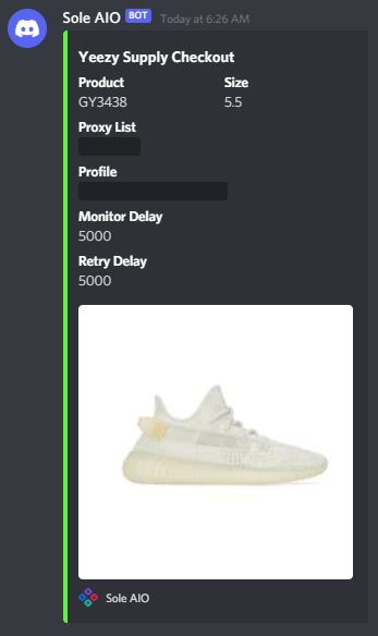 CasKade (@icaskade) on Twitter photo I usually hit YS and not foots but it was the other way around today. Not complaining though👨🍳
Group: <a href="/SolaceNotify/">SolaceNotify</a>
Bots: <a href="/ValorAIO/">Valor</a> <a href="/balkobot/">balkobot</a> <a href="/soleaio/">Sole AIO</a>
Proxies: <a href="/LiveProxies/">Live Proxies</a> <a href="/TheXYZStore/">TheXYZStore</a> <a href="/mushroomproxy/">Mushroom Proxy</a> <a href="/WinnerProxies/">Winner proxies</a> <a href="/KaBoomProxies/">KaBoom Proxies</a> I usually hit YS and not foots but it was the other way around today. Not complaining though👨🍳
Group: <a href="/SolaceNotify/">SolaceNotify</a>
Bots: <a href="/ValorAIO/">Valor</a> <a href="/balkobot/">balkobot</a> <a href="/soleaio/">Sole AIO</a>
Proxies: <a href="/LiveProxies/">Live Proxies</a> <a href="/TheXYZStore/">TheXYZStore</a> <a href="/mushroomproxy/">Mushroom Proxy</a> <a href="/WinnerProxies/">Winner proxies</a> <a href="/KaBoomProxies/">KaBoom Proxies</a>