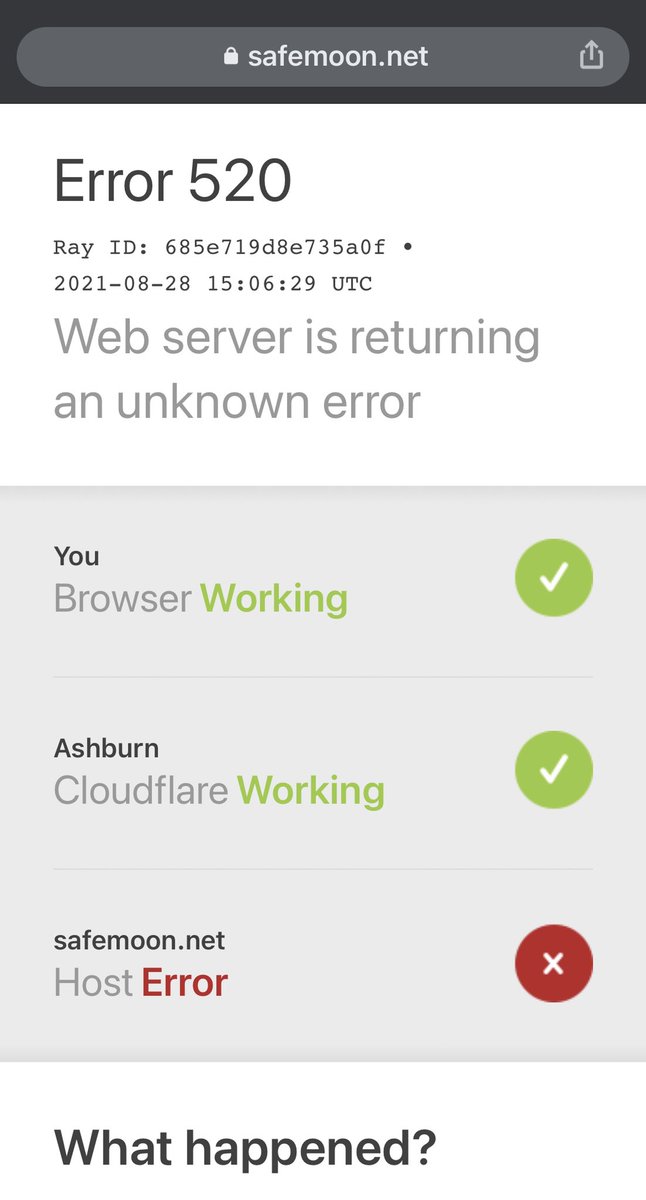 grncrk's tweet photo. Damn website crashed already @safemoon #safemoonarmy https://t.co/aHsc4M4ylx