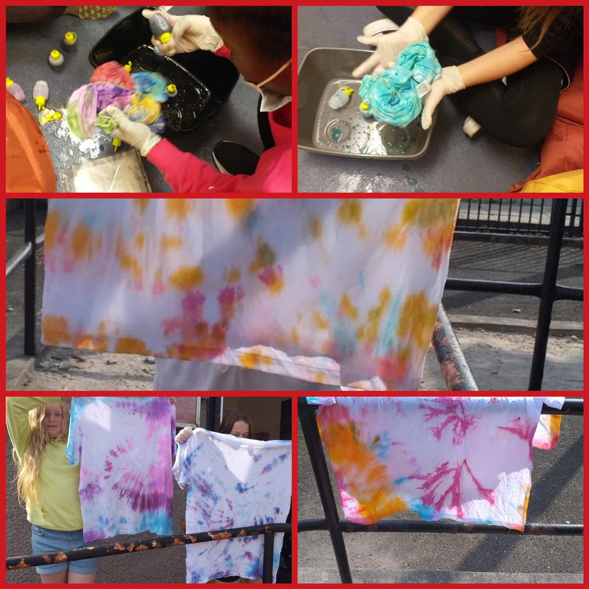 Thanks to one of our amazing @AberlourCCT young people who led a tie dye workshop that our #youthpoint young people took part in. T-shirts are out drying in the ☀️☀️☀️