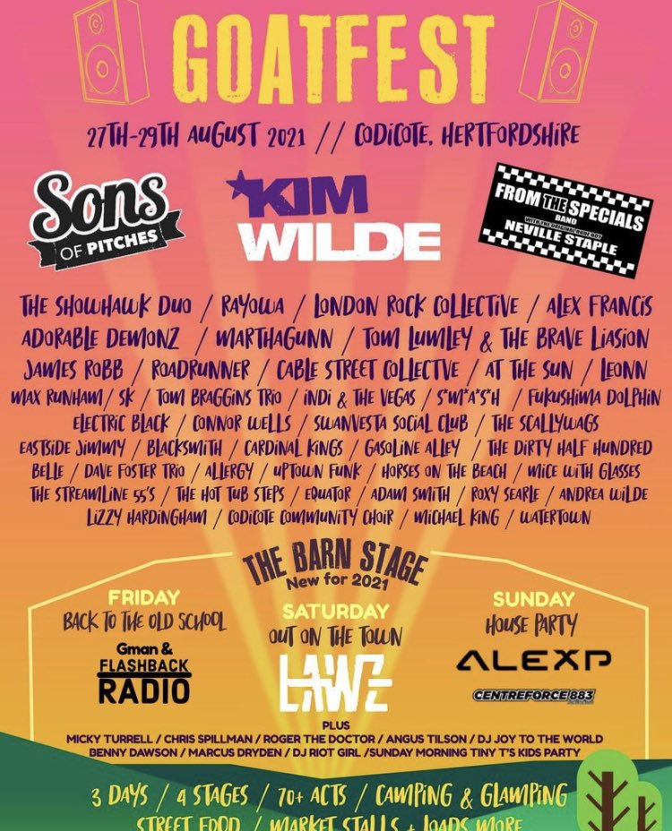 djriotgirl's tweet image. Great afternoon sesh at GoatFest in #codicote #hitchin now in the car heading to a main stage gig tonight at @KayaFestivalUK in #Northampton Left my bloomin churros behind. Damn it! #SaturdayVibes