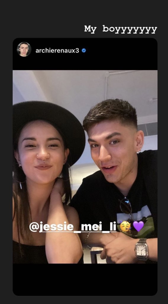 grishaversearg's tweet photo. 📱 | @archierenaux y Jessie Mei Li a través de sus historias. https://t.co/sszUer4mca