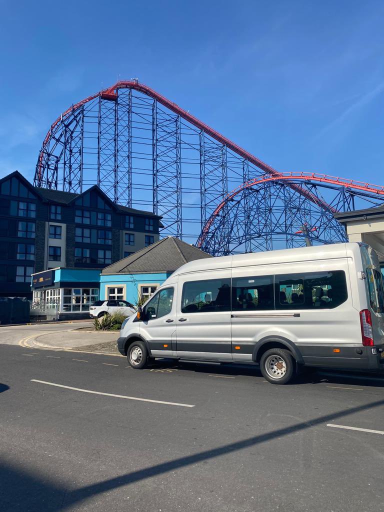 MinibushireG's tweet photo. Today’s return trip from Blackpool, Martin hope you and the family had a great trip mate and most of all hope you enjoyed our service 🚌 #minibushiregla #minibushire #glasgow #hire #best #mbhgla #best #freewifi #freerefreshments #blackpool #minibus #bigbluehotelblackpool https://t.co/aqcupBQuQk