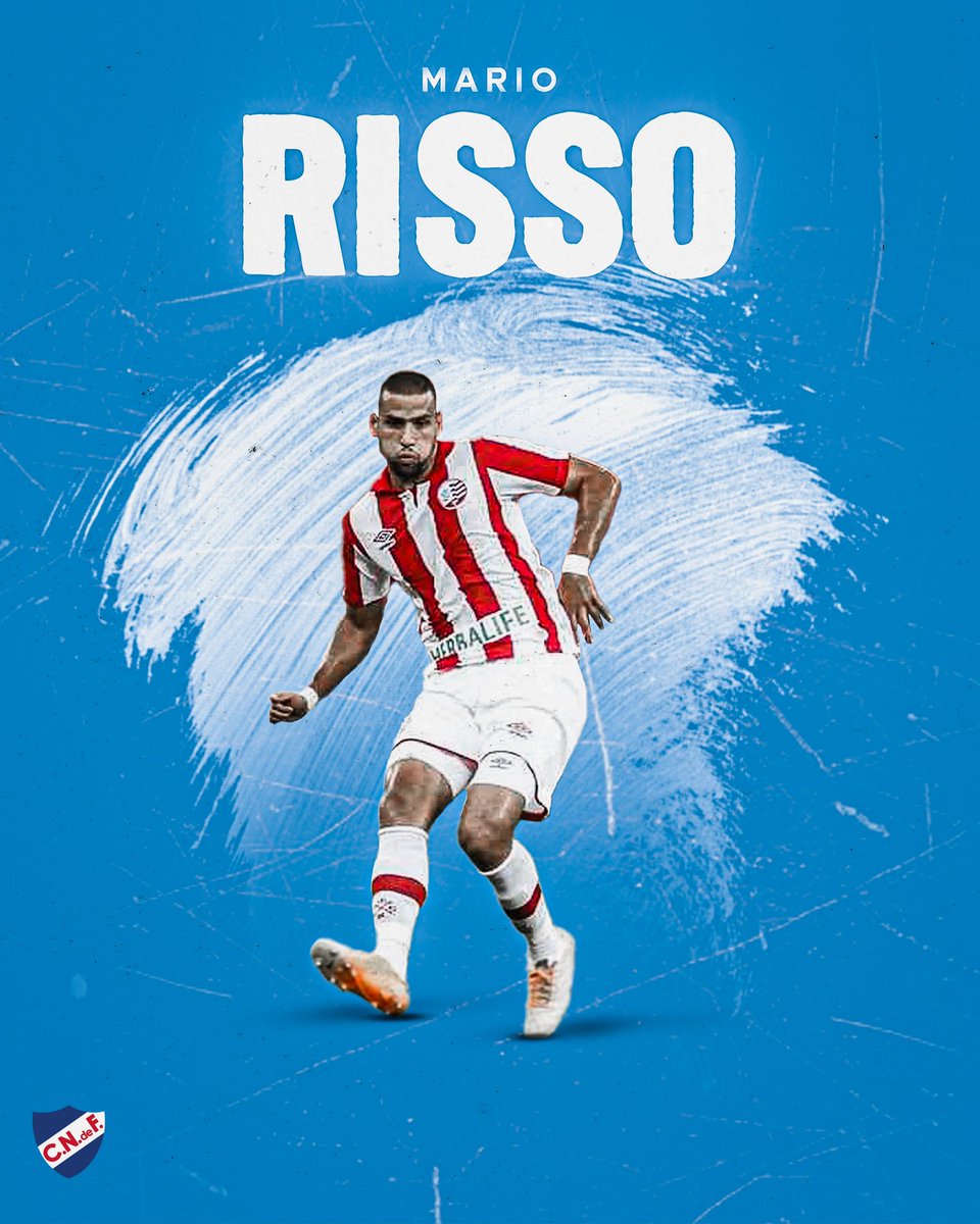 Nacional's tweet photo. El defensa Mario Risso es nuevo jugador de #Nacional y se suma al plantel para el Clausura 2021 

#RissoNacional 🔵⚪️🔴 https://t.co/KpWjQehlbv