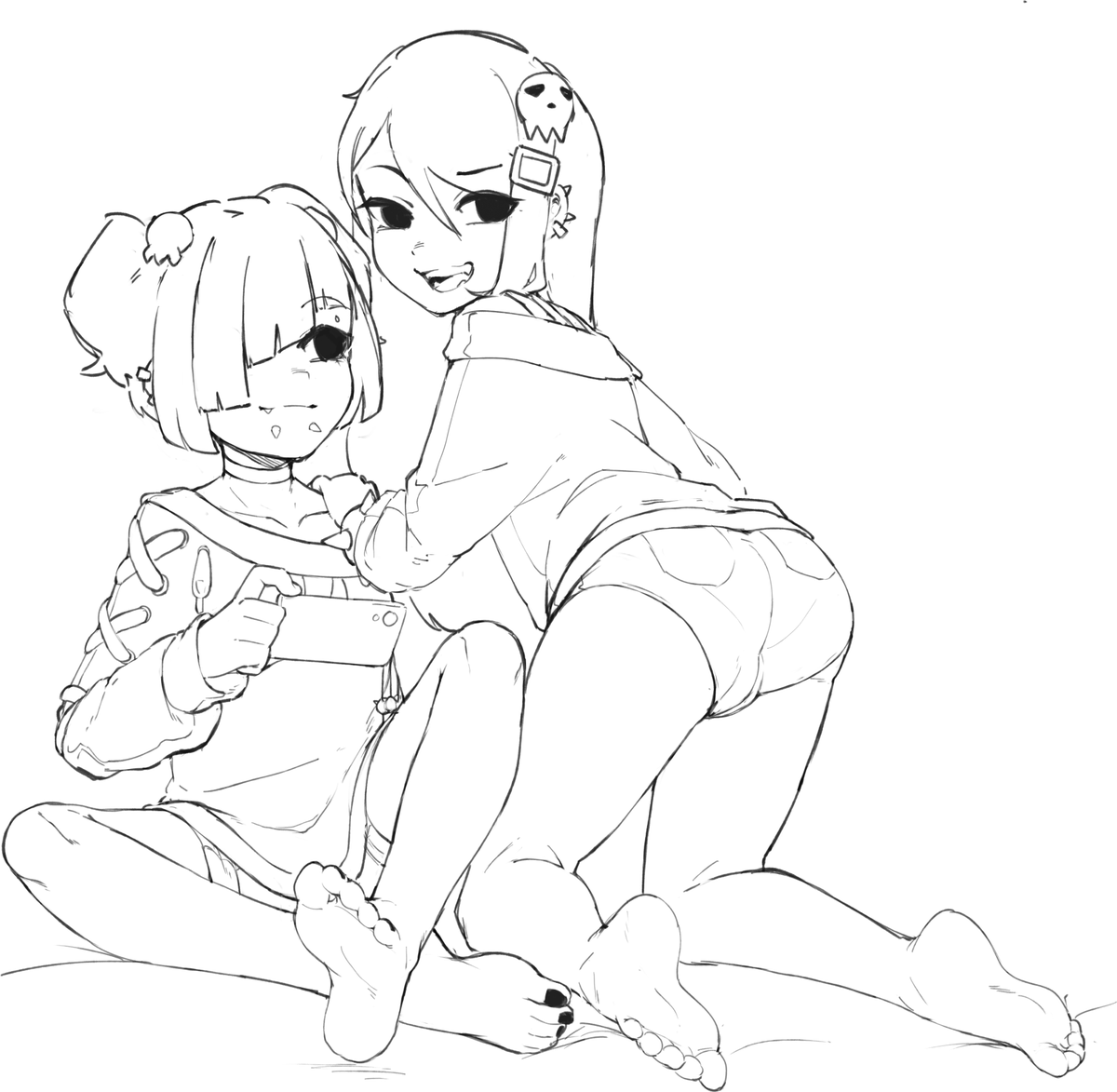 Here's some sketches I discarded 