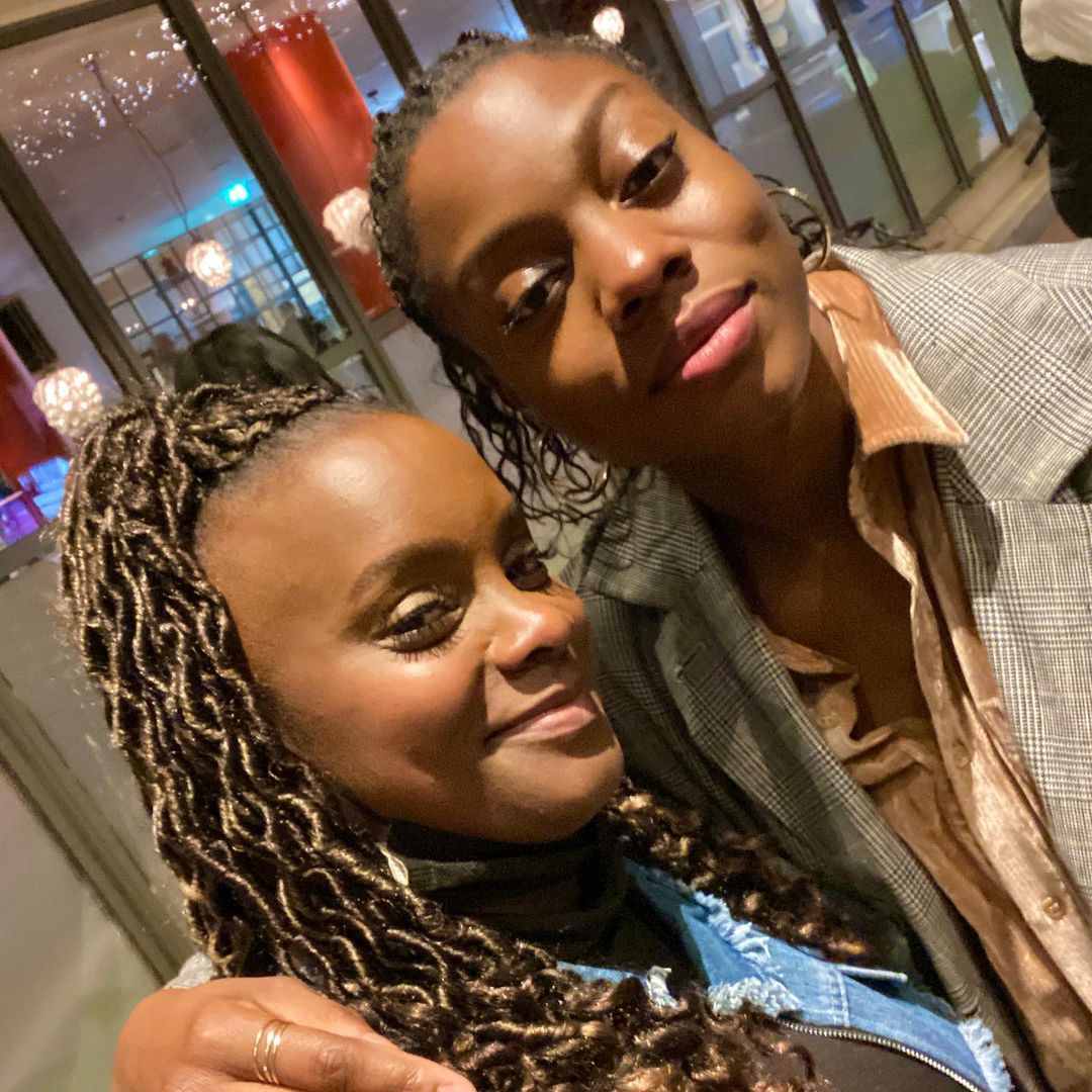 <a href="/TeyonahParris/">Teyonah Parris</a> Lashanalynch and ‘The Marvel’s’ filmmaker Nia DaCosta in London. 

Image - <a href="/DionneSmithOFL/">Dionne Smith</a>

#captainmarvel2 #themarvels #sword #captainmarvel #nickfury #spectrum #msmarvel #brielarson #samuelljackson