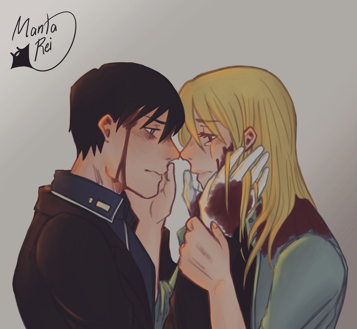 "I can't afford to lose you."

#fma #fmab #royai 