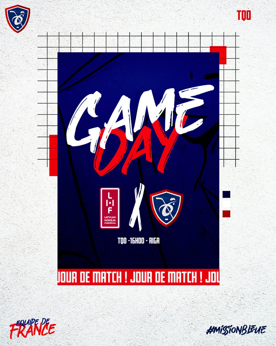 Équipes de France Hockey 🏒 (@hockey_fra) on Twitter photo 🔥 𝐉𝐎𝐔𝐑 𝐃𝐄 𝐅𝐈𝐍𝐀𝐋𝐄 🔥
L'équipe de France jouera aujourd'hui, à 16h00 sur <a href="/sport_en_france/">Sport en France</a>, sa place aux Jeux Olympiques d'hiver 🤞
Pour voir Pékin, les Bleus devront obligatoirement battre la Lettonie, pays hôte de la compétition !
#LATFRA #ObjectifJO #MissionBleue 🔥 𝐉𝐎𝐔𝐑 𝐃𝐄 𝐅𝐈𝐍𝐀𝐋𝐄 🔥
L'équipe de France jouera aujourd'hui, à 16h00 sur <a href="/sport_en_france/">Sport en France</a>, sa place aux Jeux Olympiques d'hiver 🤞
Pour voir Pékin, les Bleus devront obligatoirement battre la Lettonie, pays hôte de la compétition !
#LATFRA #ObjectifJO #MissionBleue