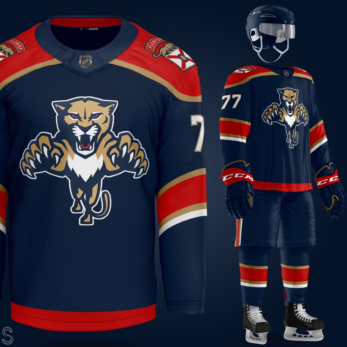 RT @SaturnStylez: Florida Panthers uniform concepts! https://t.co/b7t5hvWlx3