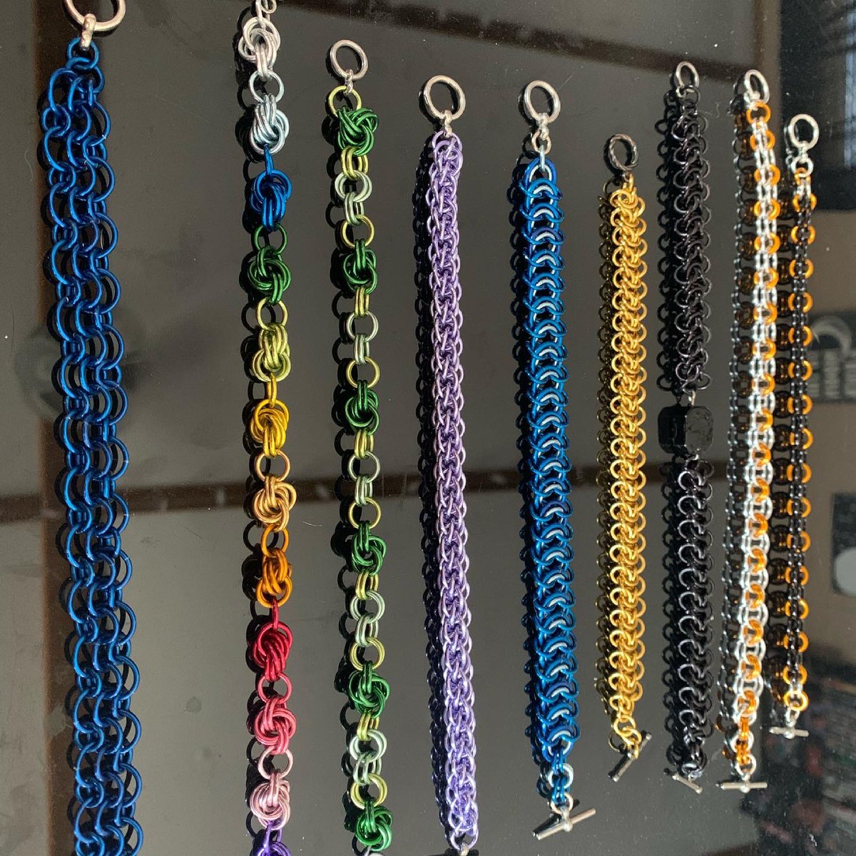 stormbee3210's tweet photo. … or even just the perfect bracelet/necklace to finish your outfit, then by all means, ask away and I’ll be glad to help! #Hiveforge #Chainmail #Scalemail https://t.co/X2RgrRimKw