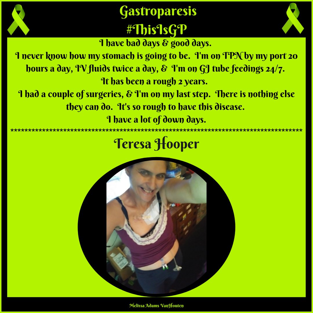 melissarvh's tweet photo. #ThisIsGP #Gastroparesis #CureGP https://t.co/sMhcN40lbO