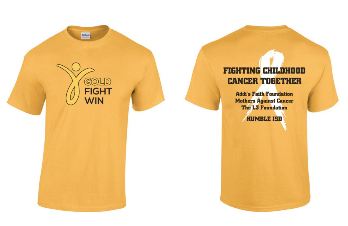 New Gold Fight Win shirts coming in hot! Make sure to stop by Gnome Sweet Gnome Gifts or Pretty Little Things Boutique to purchase your shirt. 100% of the proceeds go to Childhood Cancer research. 

Be Bold, Go Gold🎗