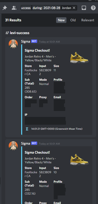 Levi_S3nP4i's tweet photo. Absolute Cookout Today!  S/O @sigmabots @wrathsoftware @ValorAIO @MEKRobotics @Dashe ♥

P🌐: @ThePalaceIO @PortalProxies @ZenuProxies @Leafproxies @UnknownProxies @mushroomproxy @LEMONPROXY2020 @Diamond_proxies 

Gmails: @AlphaMails @aeroicaccounts @TheBreezeSupply @VanishedIO https://t.co/mtNniuptcX