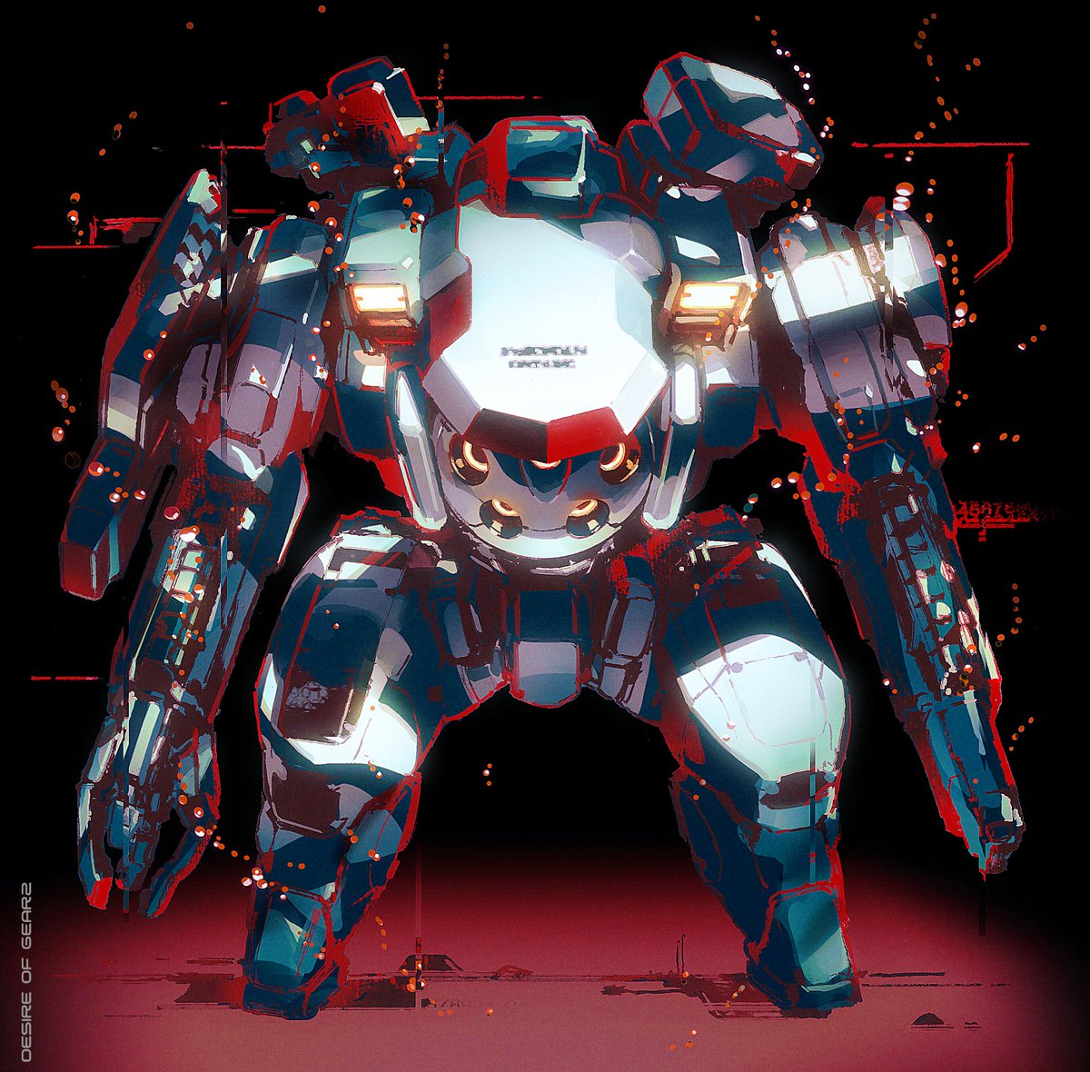 robot no humans mecha solo science fiction weapon standing  illustration images