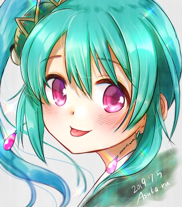 ウワサのつるの
(2年前に描いたものをちょっと手直しして再アップ) 