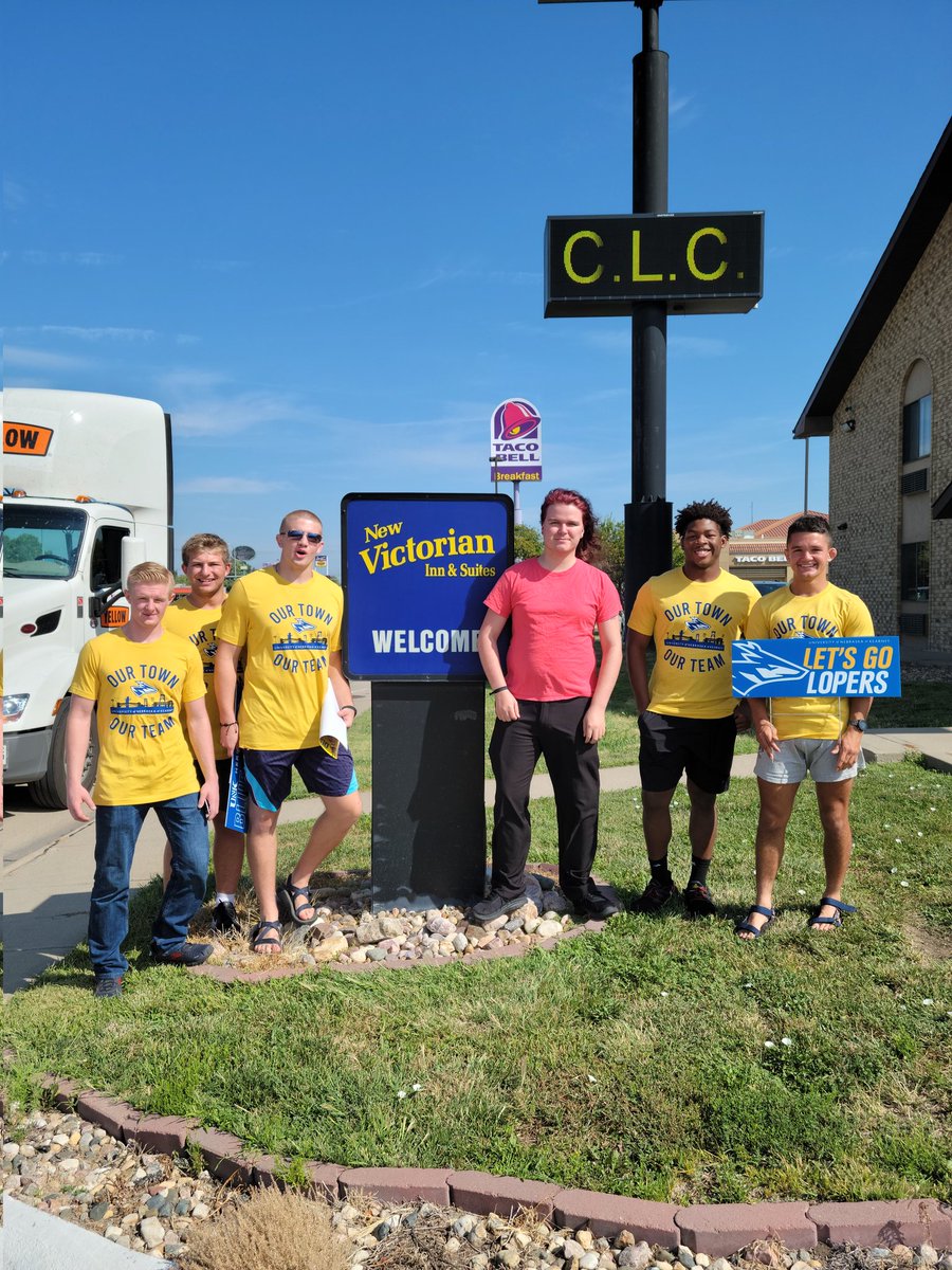 TerrellGarraway's tweet photo. Just got done promoting unk athletics to some local businesses! @UNKearney @UNK_Athletics #HereComeTheLopers #LoperAdvantage #LopesUpHopesUp #UNK #BeBlueGoldBold https://t.co/KSUyUQAQc3