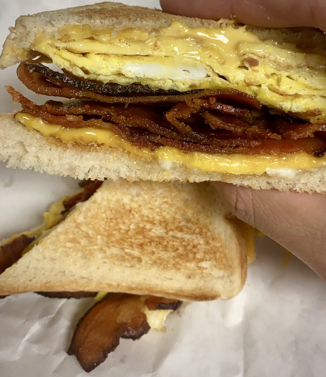 ndrewmarin's tweet photo. pregaming traffic with the best breakfast sandwich in the neighborhood #PleaseU https://t.co/iwzOk5LGn7