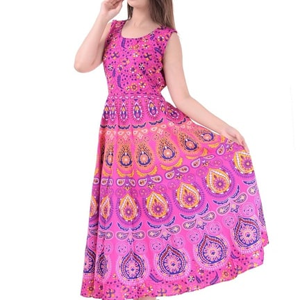 SubhradeepCha15's tweet photo. *Catalog Name:* Beautiful Jaipuri Print Cotton Gowns

*Details:*
Description: 1 Piece of Gown 
Fabric: Cotton 
Size; Bust (In Inches):  Free Size- Upto 44
Length (In Inches): 49
Sleeves: Sleeveless
Type: Stitched
Work: Printed
Designs: 9 https://t.co/dQJIgYZEBr