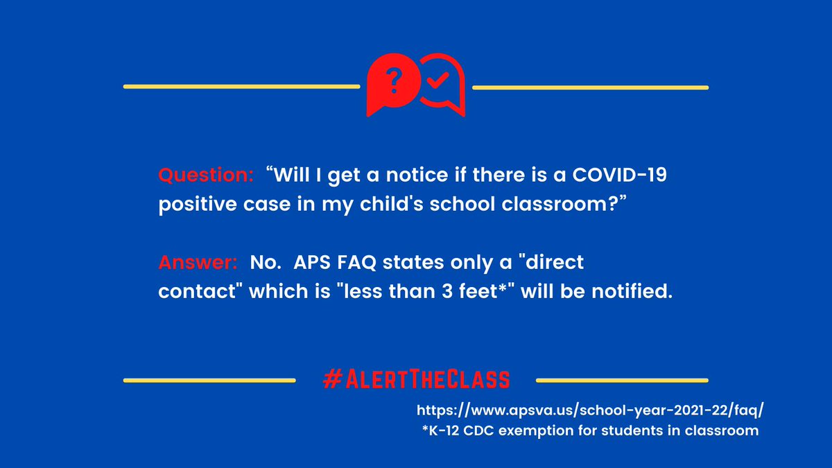 smartrestartaps's tweet photo. 9/ #Transparency - Heard the superintendent say schools will be notified of cases now. Great! Have that on dashboard.
But parents and teachers want to KNOW of shared air with cases, so they can watch extra close for symptoms and test. APS should #AlertTheClass or #AlertTheBus. https://t.co/k5wHI2mPj9